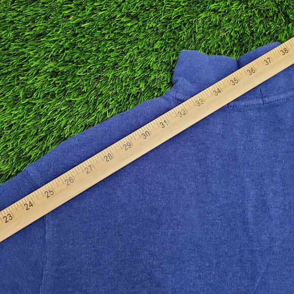 Ralph-Lauren 1/4-Zip Sweater 2XL 25x28 Blue - Picture 3 of 13